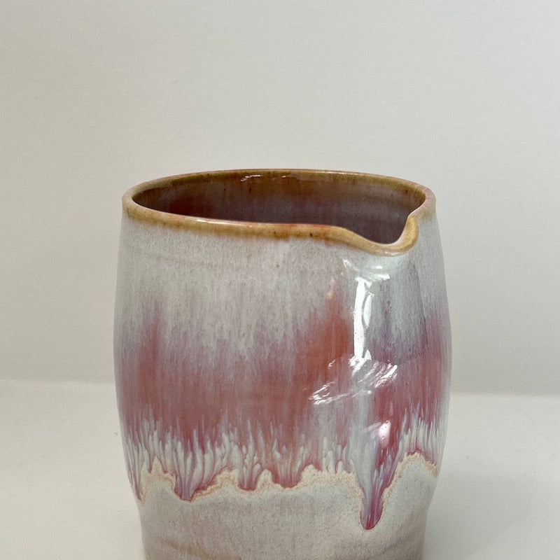 Candy pink ceramic jug