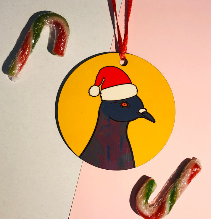 Pigeon Christmas hanging decoration