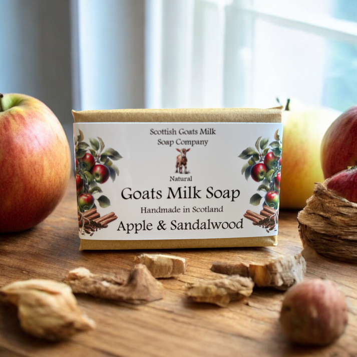 Handmade goats milk soap - Apple & Sandalwood
