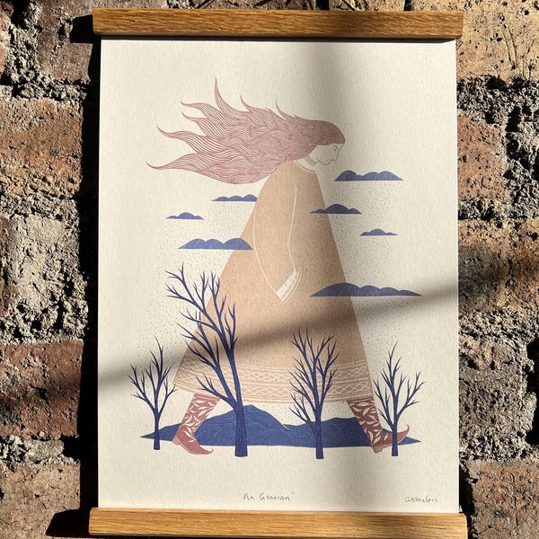An Gearran Scottish Mountain Goddess A3 Print