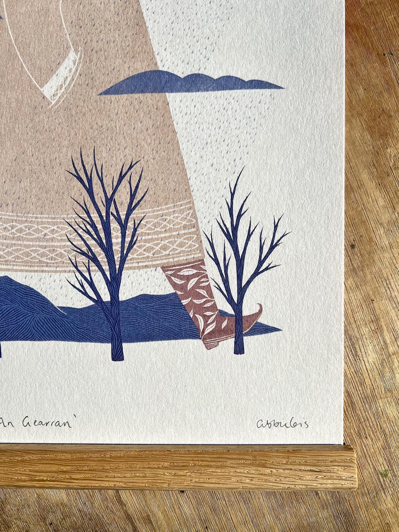 An Gearran Scottish Mountain Goddess A3 Print
