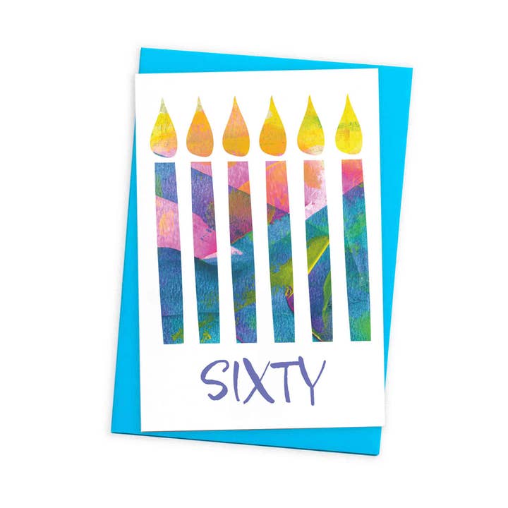 Sixty candles birthday card