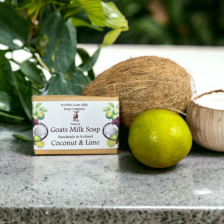 Handmade goats milk soap - coconut & lime