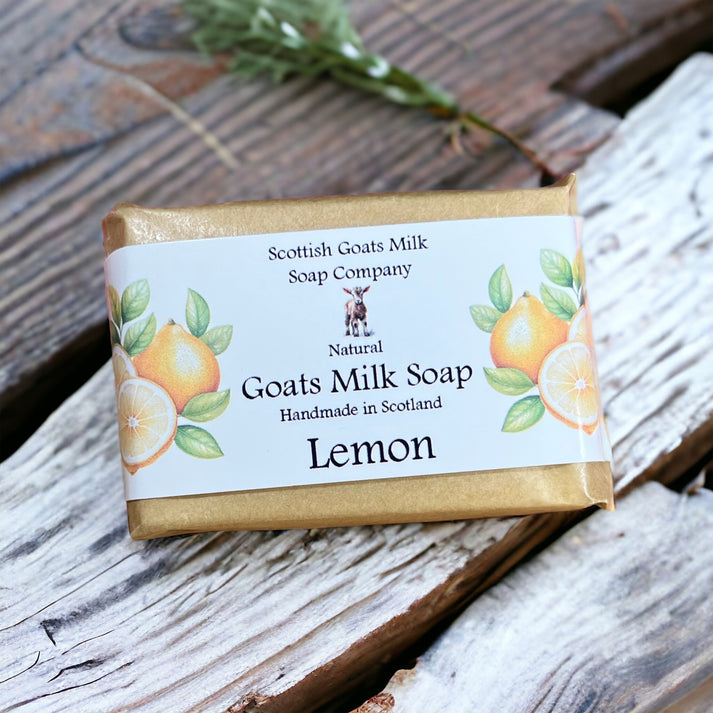 Handmade goats milk soap - lemon