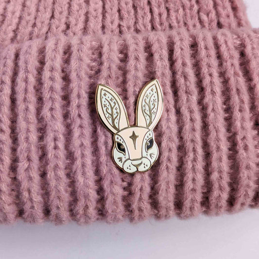 Enamel pin - Fairytale Rabbit (pink)