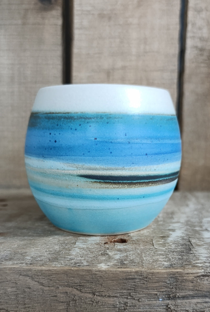 Hebridean Collection stoneware espresso tumbler/mini vase (VS122)