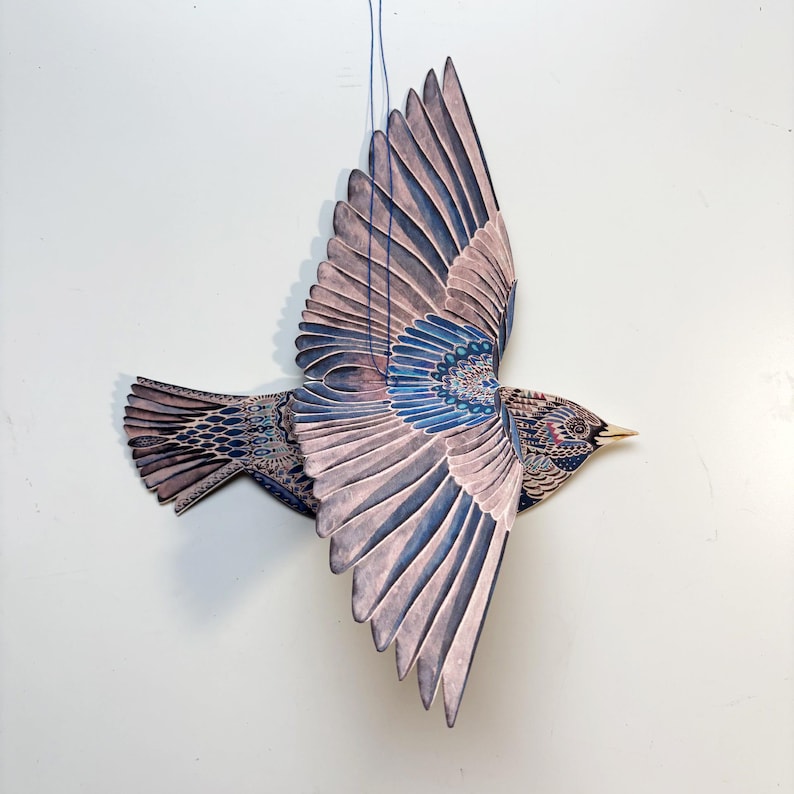 Pop up bird paper decoration