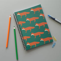 Fox wire bound lined notebook