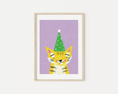 Party tiger A5 Art Print