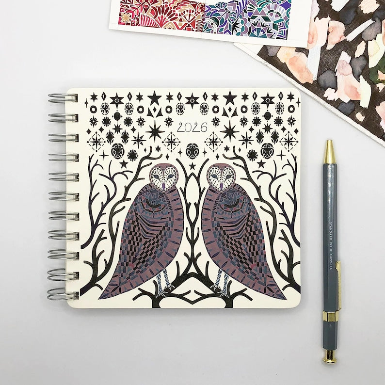 2026 illustrated Starry Owls diary