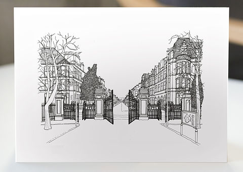 Queen's Park greetings card (colour or black & white)