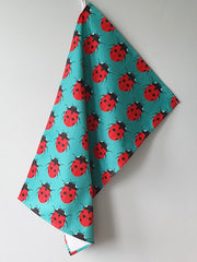 Ladybird tea towel