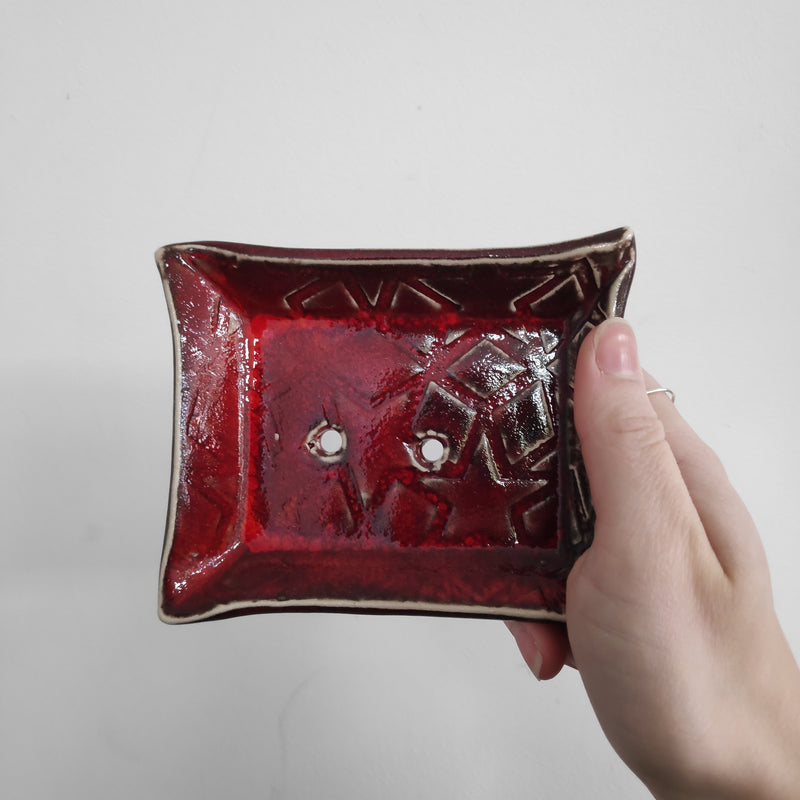 Soap dish - imprinted stars