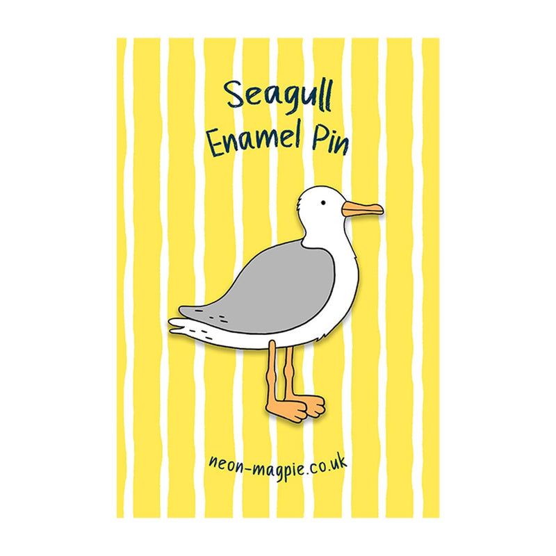 Seagull enamel pin badge