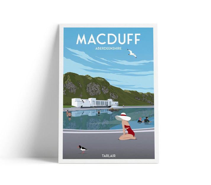 Macduff - Tarlair A4 travel poster print