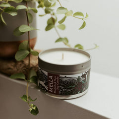 Mella Soy Candle - Rhubarb and Plum (available in two sizes)