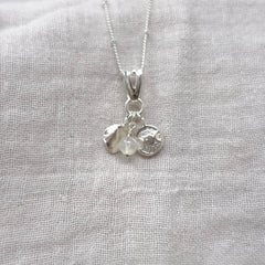Moondrop Sterling Silver & Rainbow Moonstone Necklace