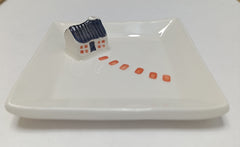 Ceramic Scottish bothy trinket dish