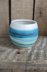 Hebridean Collection stoneware espresso tumbler/mini vase (VS137)
