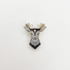 Enamel pin - Fairytale Deer (black)