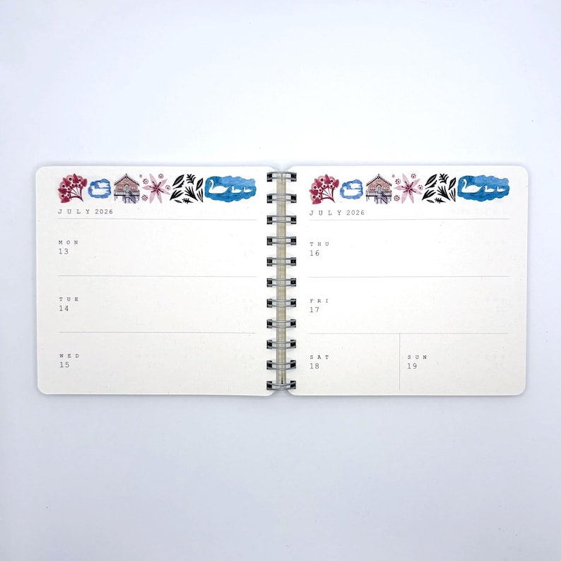 2026 Illustrated Diary - Swan Dwelling