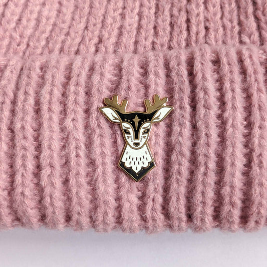 Enamel pin - Fairytale Deer (black)