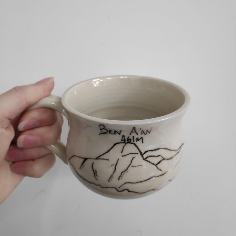 Hand painted mountain mug - Ben A'an