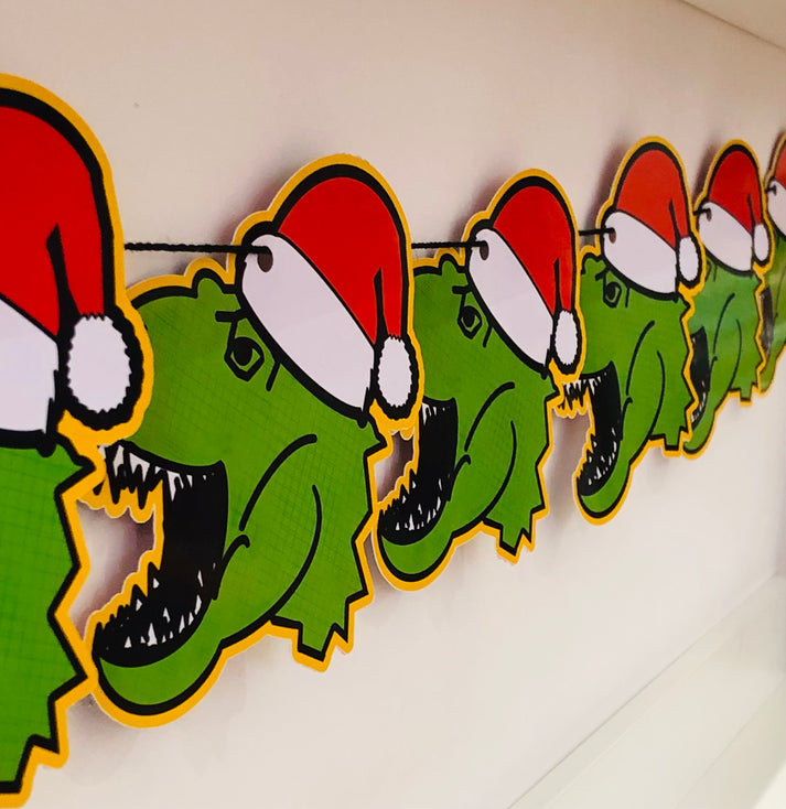 Terrific T-Rex Christmas Garland