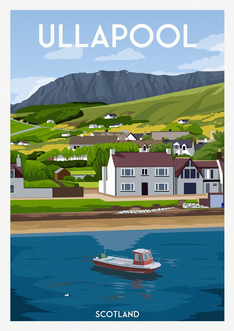 Ullapool A4 travel poster print