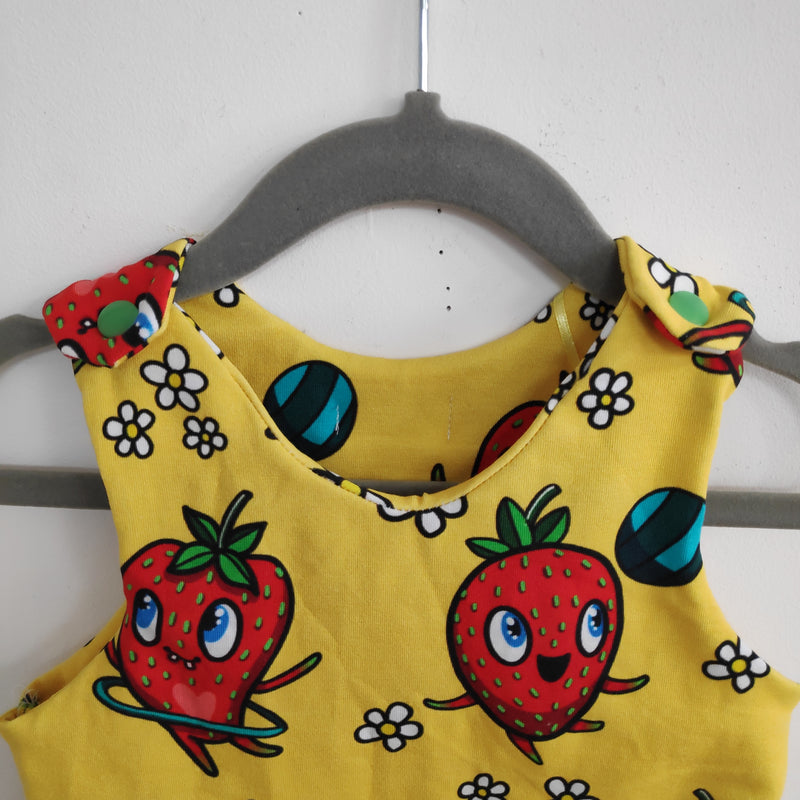 Romper suit - strawberries print