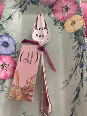 'Super mum' - hand stamped vintage spoon