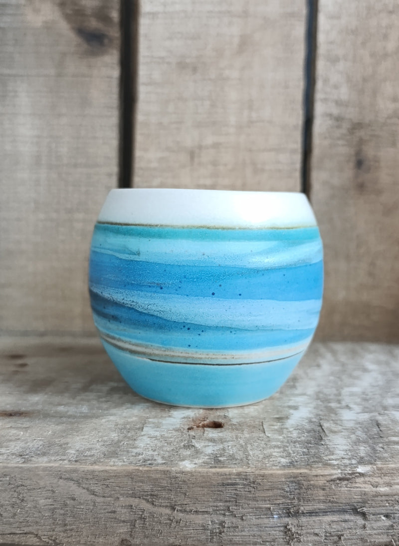 Hebridean Collection stoneware espresso tumbler/mini vase (VS121)