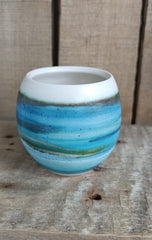 Hebridean Collection stoneware espresso tumbler/mini vase (VS132)