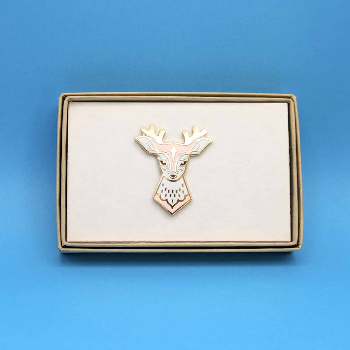 Enamel pin - Fairytale Deer (pink)