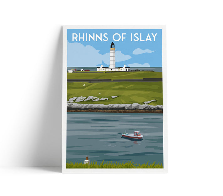 Rhinns of Islay A4 travel poster print