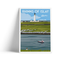 Rhinns of Islay A4 travel poster print