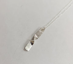 Sterling Silver twist pendant