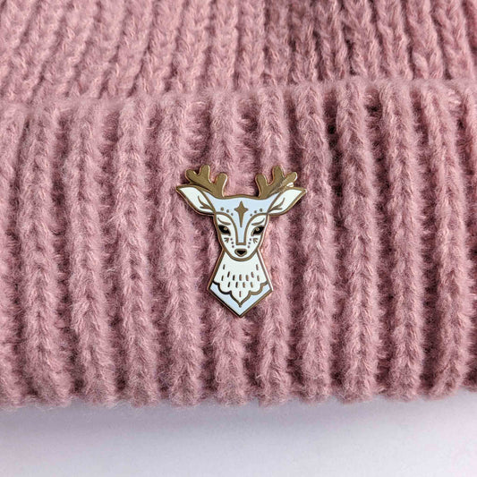 Enamel pin - Fairytale Deer (blue)