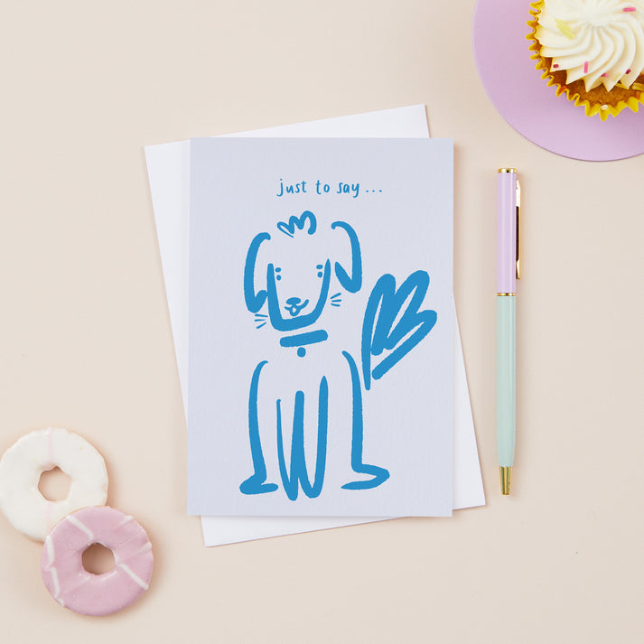 Just to say dog card