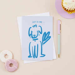 Just to say dog card