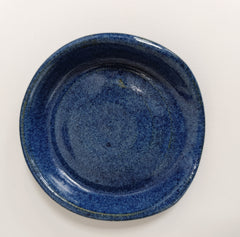 Ceramic spoon rest - dark blue glaze