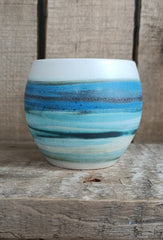 Hebridean Collection stoneware espresso tumbler/mini vase (VS137)