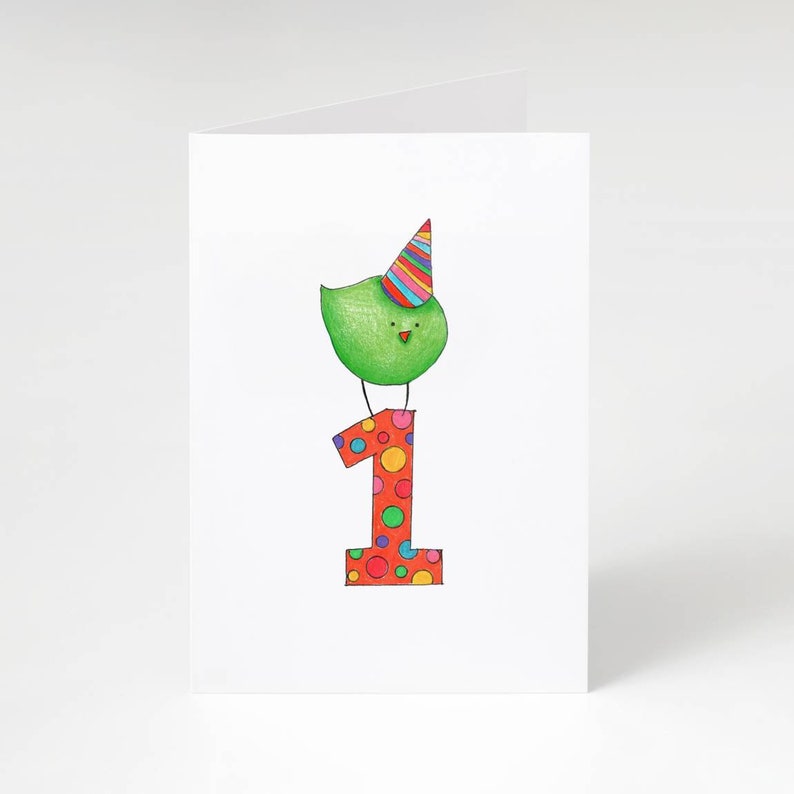 1 with bird card