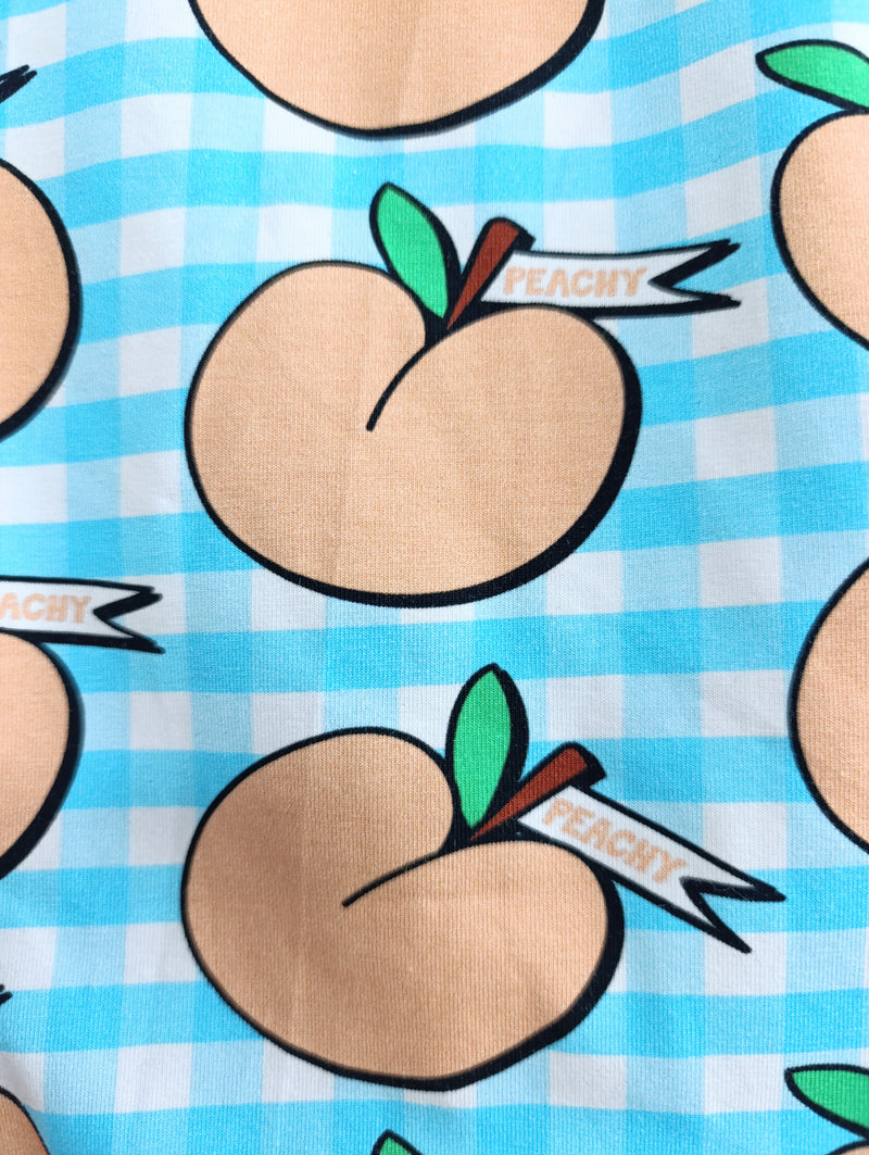 Romper suit - peachy peaches print (18-24 months)