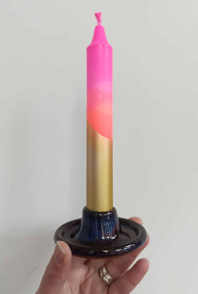 Ceramic candle holder - Sunset glaze