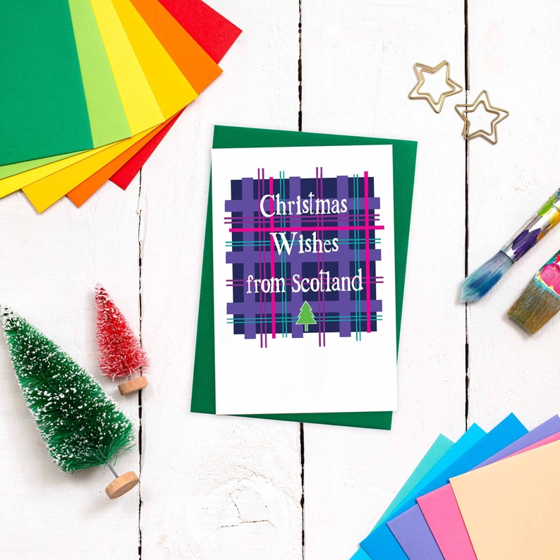 Christmas wishes from Scotland card