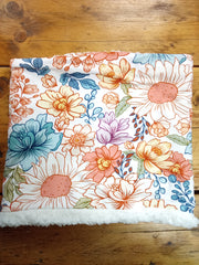 Neck warmer/snood - floral print (adult size)