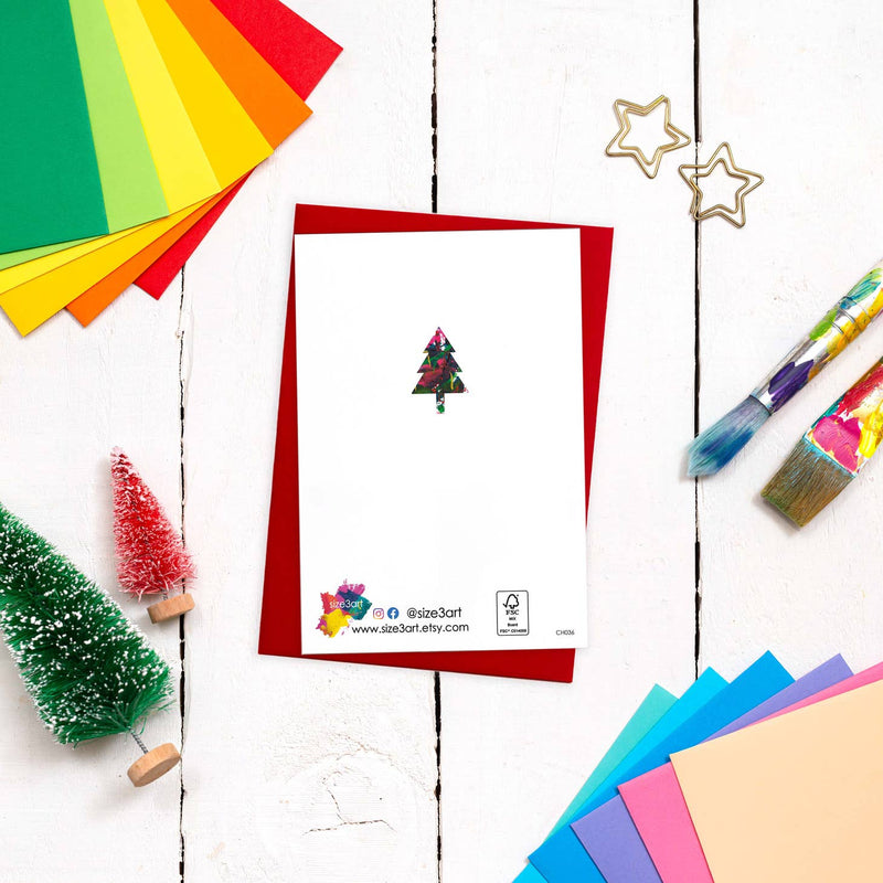 Multi Christmas trees card