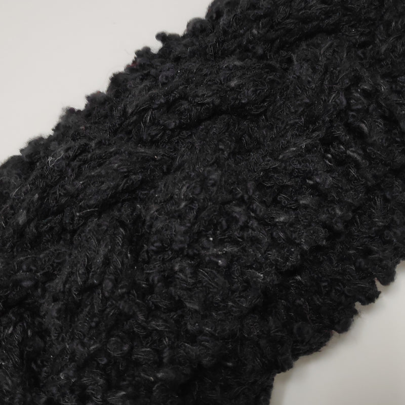 Hand knitted black earwarmer/headband