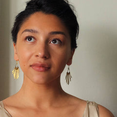 Art Deco fringe earrings